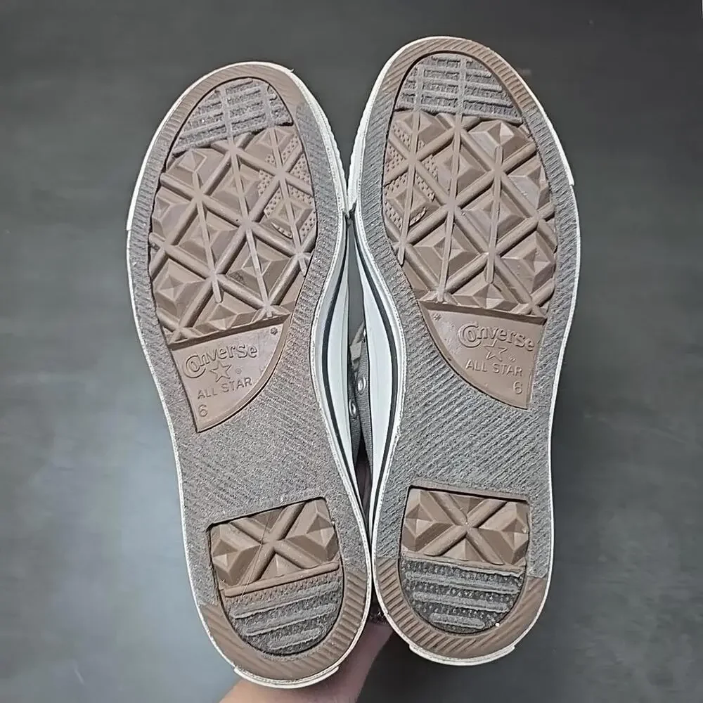 Converse All Star Chuck Taylor Shoes M6 W8 Gray Low Top Sneakers Athletic 1J794 - Picture 9 of 9